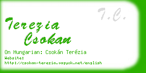 terezia csokan business card