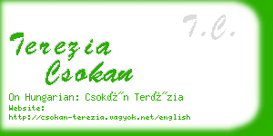 terezia csokan business card